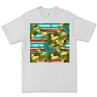Dove Grey camouflage serape gemstone seamless pattern Premium Tee - BundleAndBundleShop