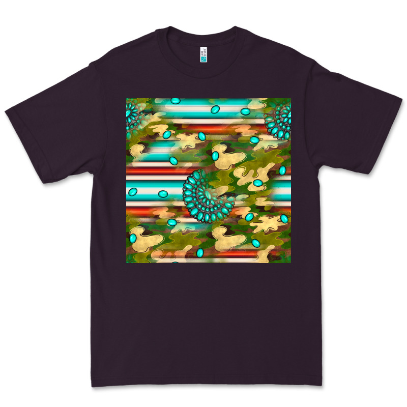 Camouflage Serape Gemstone Seamless Pattern Premium Tee by BundleAndBundleShop | Teevron