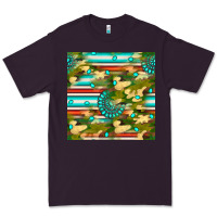 Plum camouflage serape gemstone seamless pattern Premium Tee - BundleAndBundleShop