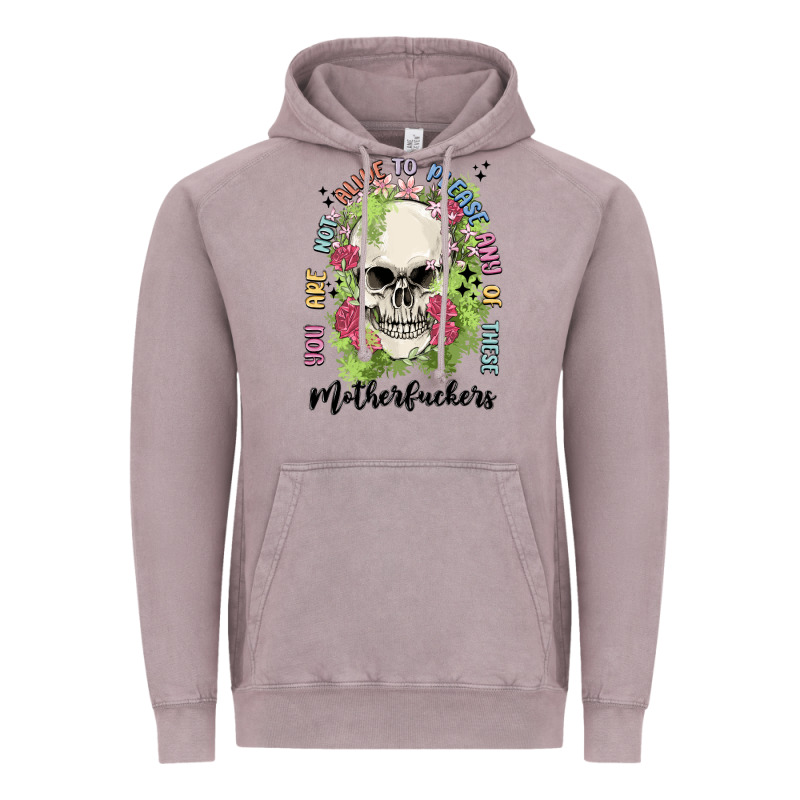 Not Alive To Please Vintage Hoodie by MaliasSmallBusiness | Teevron