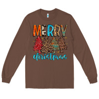 Chestnut merry christmas trees Long Sleeve Tee - MaliasSmallBusiness