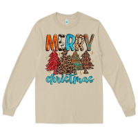 Mushroom merry christmas trees Long Sleeve Tee - MaliasSmallBusiness