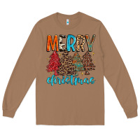 Toasted Coconut merry christmas trees Long Sleeve Tee - MaliasSmallBusiness