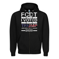 Black hell yeah i voted trump and will do it again 2020 Zipper Hoodie - Bettercallsaul