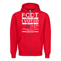 Red hell yeah i voted trump and will do it again 2020 Zipper Hoodie - Bettercallsaul