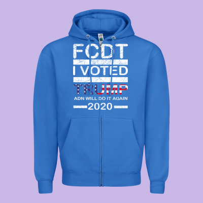 Hell Yeah I Voted Trump And Will Do It Again 2020 Zipper Hoodie Designed By Bettercallsaul