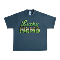 Midnight Navy lucky mama Urban Heavy Tee - MaliasSmallBusiness