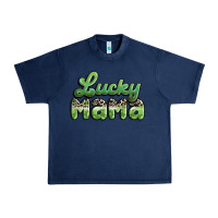 Navy lucky mama Urban Heavy Tee - MaliasSmallBusiness