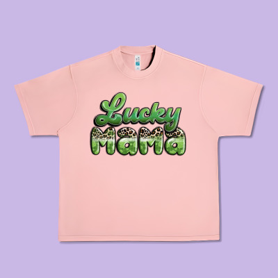 Lucky Mama Urban Heavy Tee Designed By Maliassmallbusiness