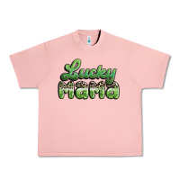 Salmon lucky mama Urban Heavy Tee - MaliasSmallBusiness