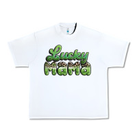 White lucky mama Urban Heavy Tee - MaliasSmallBusiness