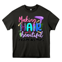 Asphalt making hair beautiful is kinda my thing Heavy Core Tee - Artiststas