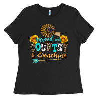 Black raised on country and sunshine Ladies Tee - AdoDesignShop