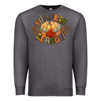 Charcoal Heather pumpkin season Premium Sweatshirt - CowGirlArtShop