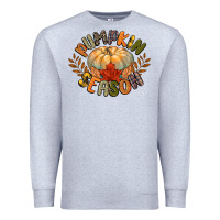 Heather Grey pumpkin season Premium Sweatshirt - CowGirlArtShop