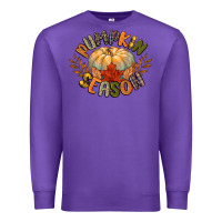 Purple pumpkin season Premium Sweatshirt - CowGirlArtShop