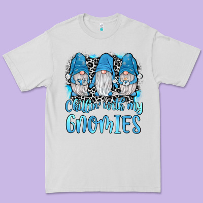 Chillin' With My Gnomies Premium Tee Designed By Jahusdesignshop
