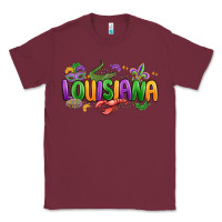Burgundy mardi gras louisiana Classic Tee - MaliasSmallBusiness