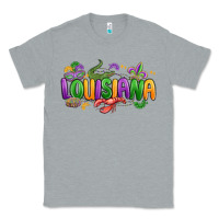 Heather Grey mardi gras louisiana Classic Tee - MaliasSmallBusiness