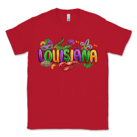 Red mardi gras louisiana Classic Tee - MaliasSmallBusiness