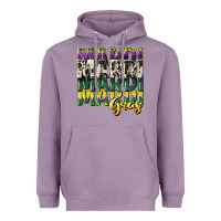 Lavender cowhide mardi gras Heavyweight Hoodie - CowGirlArtShop