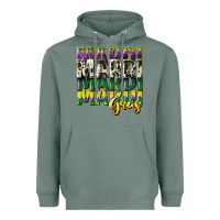 Sage cowhide mardi gras Heavyweight Hoodie - CowGirlArtShop