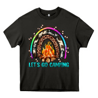 Asphalt let's go camping rainbow Heavy Core Tee - JahusDesignShop