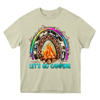 Mossy let's go camping rainbow Heavy Core Tee - JahusDesignShop