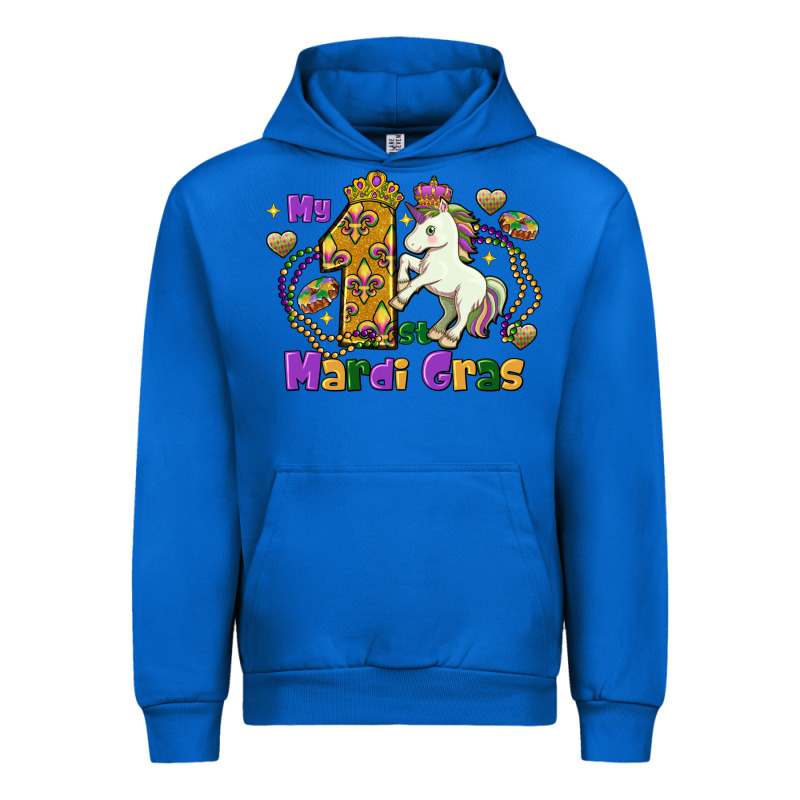 My First Mardi Gras Unicorn Urban Hoodie by FaDigitalArtStudio | Teevron