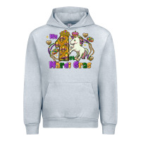 Heather Grey my first mardi gras unicorn Urban Hoodie - FaDigitalArtStudio