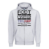 Heather Grey hell yeah i voted trump and will do it again 2020 Zipper Hoodie - Bettercallsaul