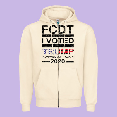 Hell Yeah I Voted Trump And Will Do It Again 2020 Zipper Hoodie Designed By Bettercallsaul