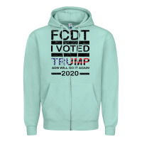 Seafoam hell yeah i voted trump and will do it again 2020 Zipper Hoodie - Bettercallsaul