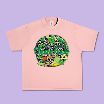 One Lucky Teacher Urban Heavy Tee Designed By Maliassmallbusiness