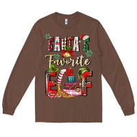 Chestnut santas favorite elf Long Sleeve Tee - MaliasSmallBusiness