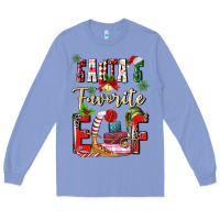 Colony Blue santas favorite elf Long Sleeve Tee - MaliasSmallBusiness