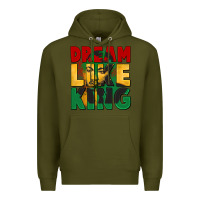 Army Green dream like king martin luther Premium Hoodie - CowGirlArtShop