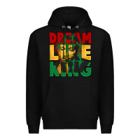 Black dream like king martin luther Premium Hoodie - CowGirlArtShop