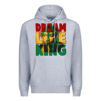 Heather Grey dream like king martin luther Premium Hoodie - CowGirlArtShop