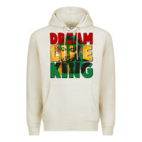 Oatmeal Heather dream like king martin luther Premium Hoodie - CowGirlArtShop