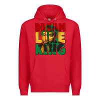 Red dream like king martin luther Premium Hoodie - CowGirlArtShop