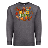 Charcoal Heather happy thanksgiving day Premium Sweatshirt - CowGirlArtShop