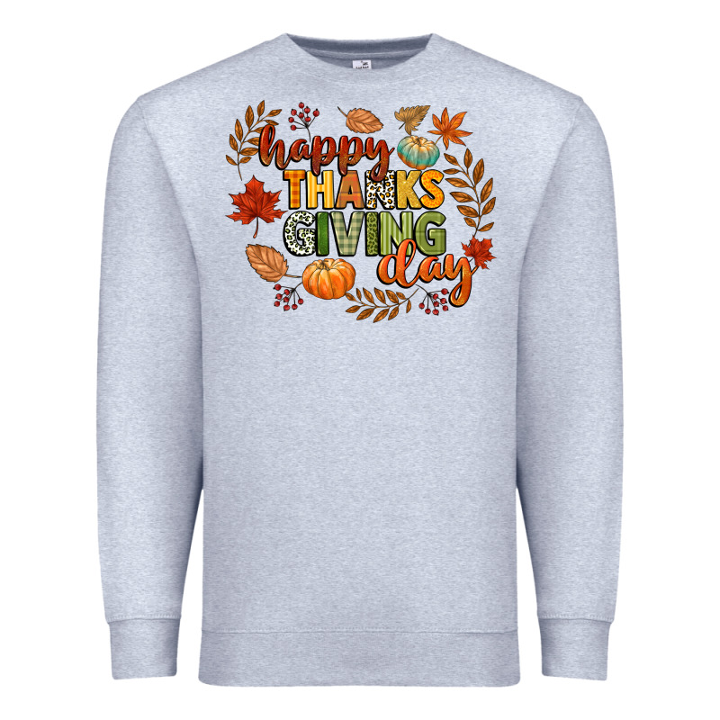 Happy Thanksgiving Day Premium Sweatshirt by CowGirlArtShop | Teevron