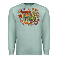 Seafoam happy thanksgiving day Premium Sweatshirt - CowGirlArtShop