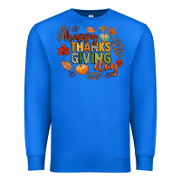True Royal happy thanksgiving day Premium Sweatshirt - CowGirlArtShop