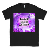Black thankful greatful blessed Classic Tee - NancyCooperArtShop