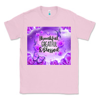 Bubblegum Pink thankful greatful blessed Classic Tee - NancyCooperArtShop