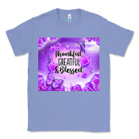 Colony Blue thankful greatful blessed Classic Tee - NancyCooperArtShop