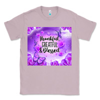 Lilac thankful greatful blessed Classic Tee - NancyCooperArtShop