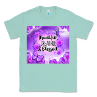 Seafoam thankful greatful blessed Classic Tee - NancyCooperArtShop